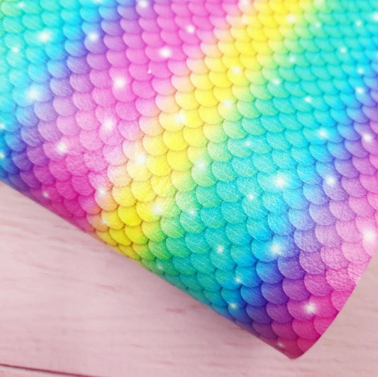 Mermaid Tail Rainbow Chunky Glitter