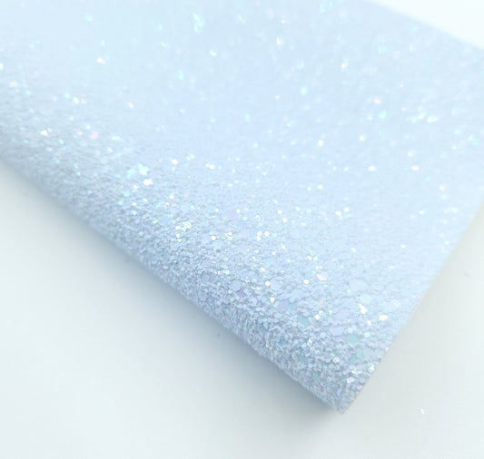 Perfect Soft Blue Printed Chunky Glitter