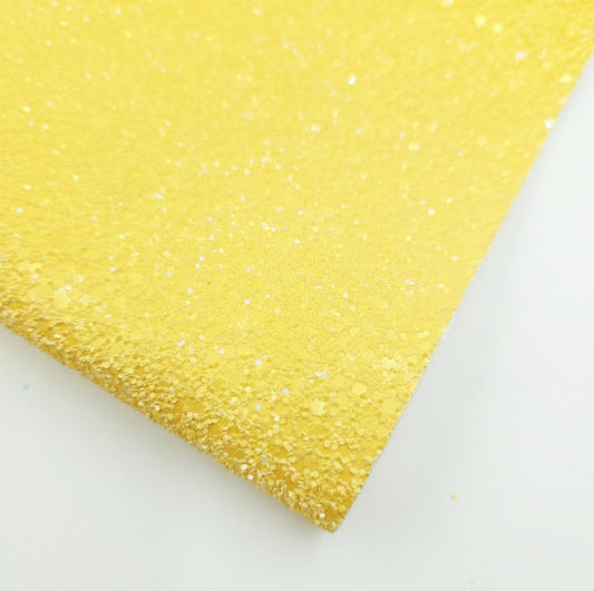 #185 Honey Yellow Printed Chunky Glitter