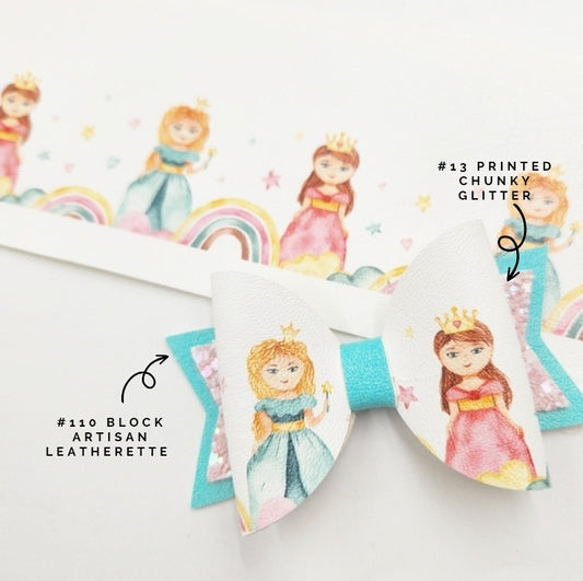Princess & Rainbows Leatherette Fabric Roll