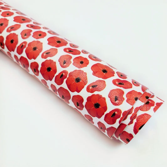 Red Poppy Artisan Leatherette