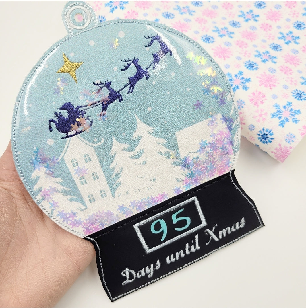 Snow Globe Shaker Christmas Countdown