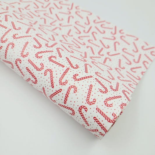 Sweet Candy Cane Artisan Leatherette