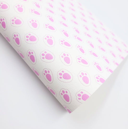 Pink Bunny Paw Artisan Leatherette