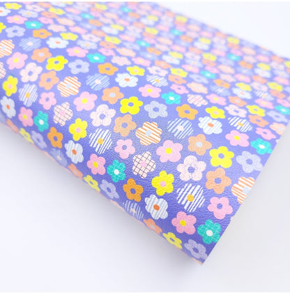 Whimsical Daisy & Rainbow Artisan Leatherette