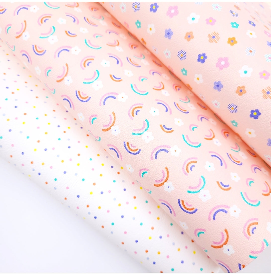 Scandinavian Rainbows & Dotty Artisan Leatherette