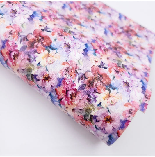 Watercolour Floral Artisan Leatherette