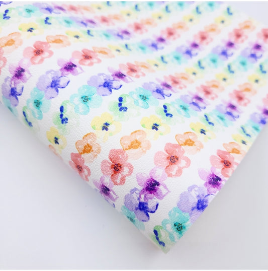 Rainbow Daisy Chain Artisan Leatherette