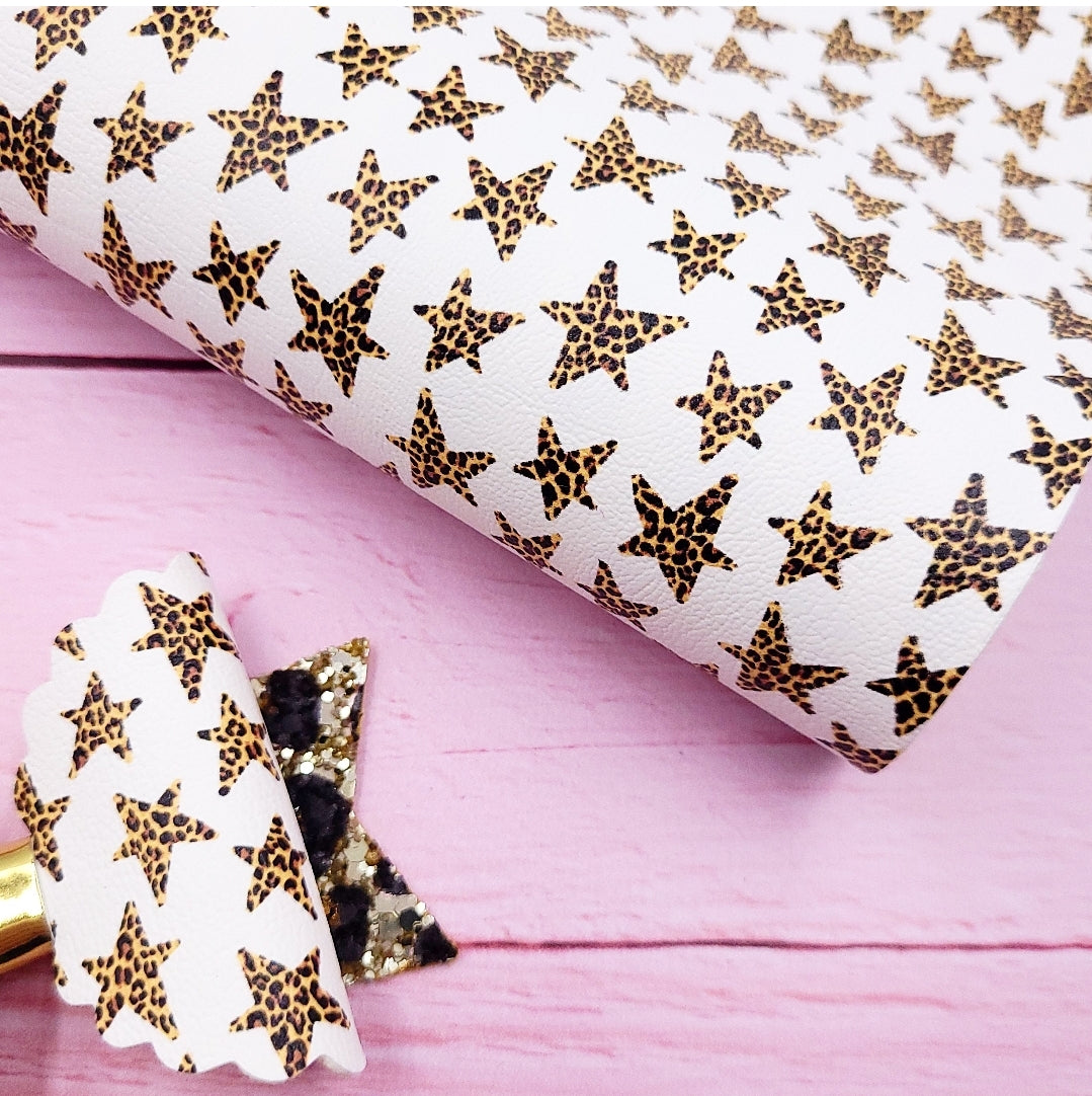 Leopard Stars Artisan Leatherette