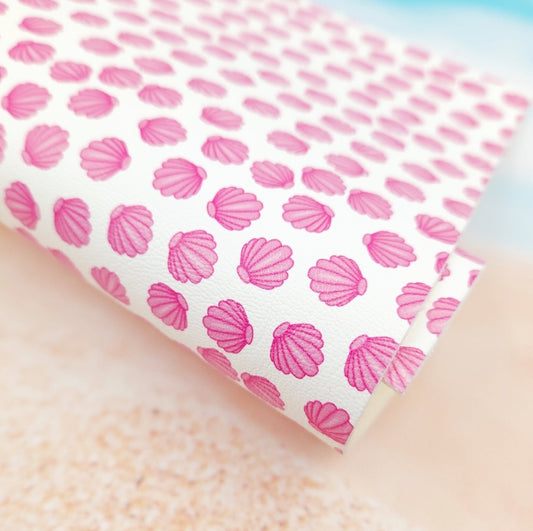 Pink Seashells Artisan Leatherette