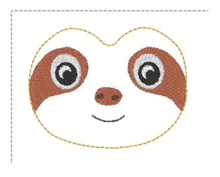 Sloth Birthday Badge  | Digital Embroidery File