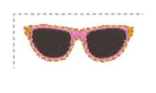 Sunglasses feltie in 3 Sizes| Digital Embroidery File