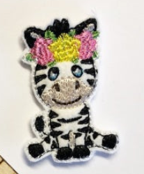 Zebra Feltie in 2 sizes | Digital Embroidery File