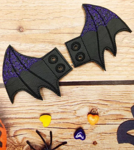 Bat Shoe Wings - Digital Embroidery File