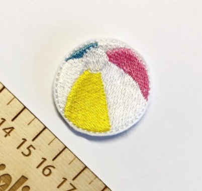 Beach ball feltie - Digital Embroidery File