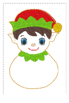 Elfie Fur Baby | Digital Embroidery File