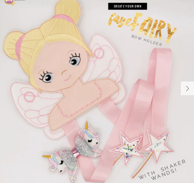 Fairy Bow Holder | Digital Embroidery File