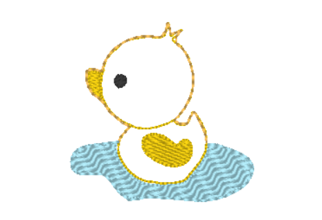 Farm Duck in 3 sizes | Digital Embroidery File