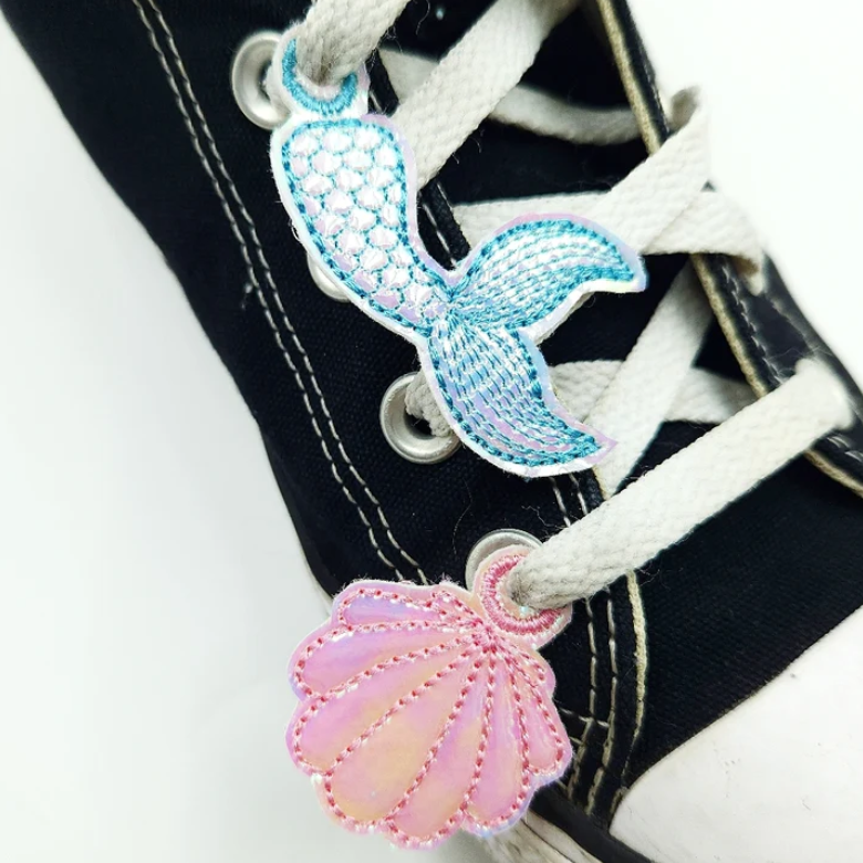 Mermaid shoe or jewellery charms  | Digital Embroidery File