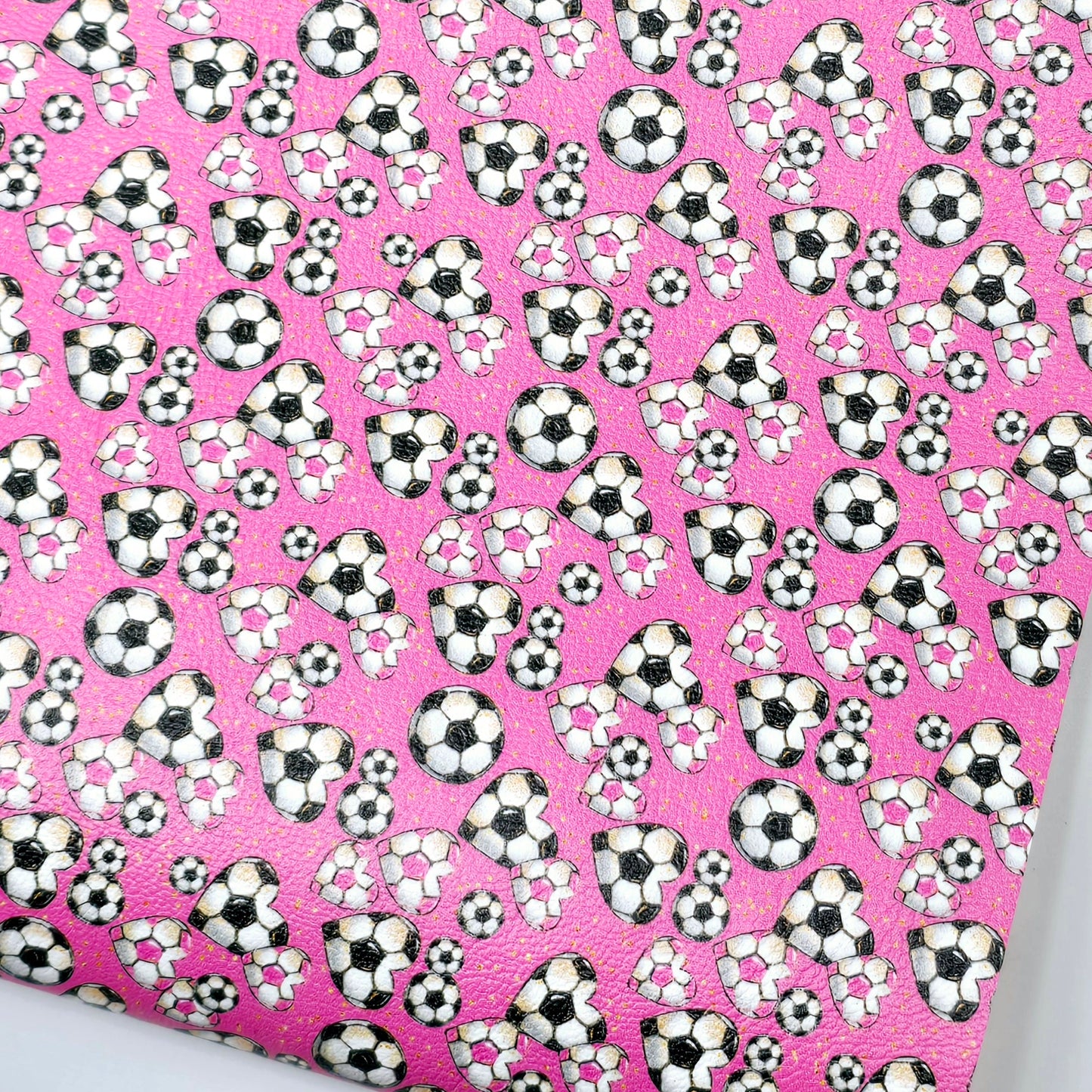 I Heart Football Pink Artisan Leatherette