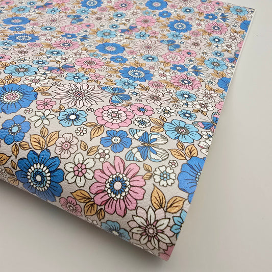 Retro Floral & Butterflies