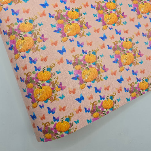 Butterfly Kisses and Pumpkin Wishes Artisan Leatherette