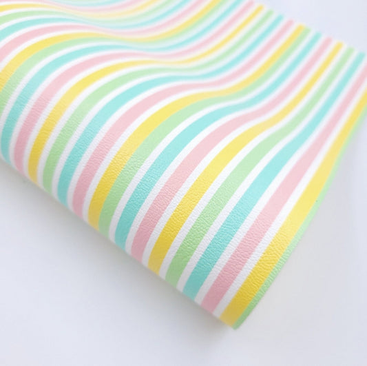 Spring Stripe Chunky Glitter