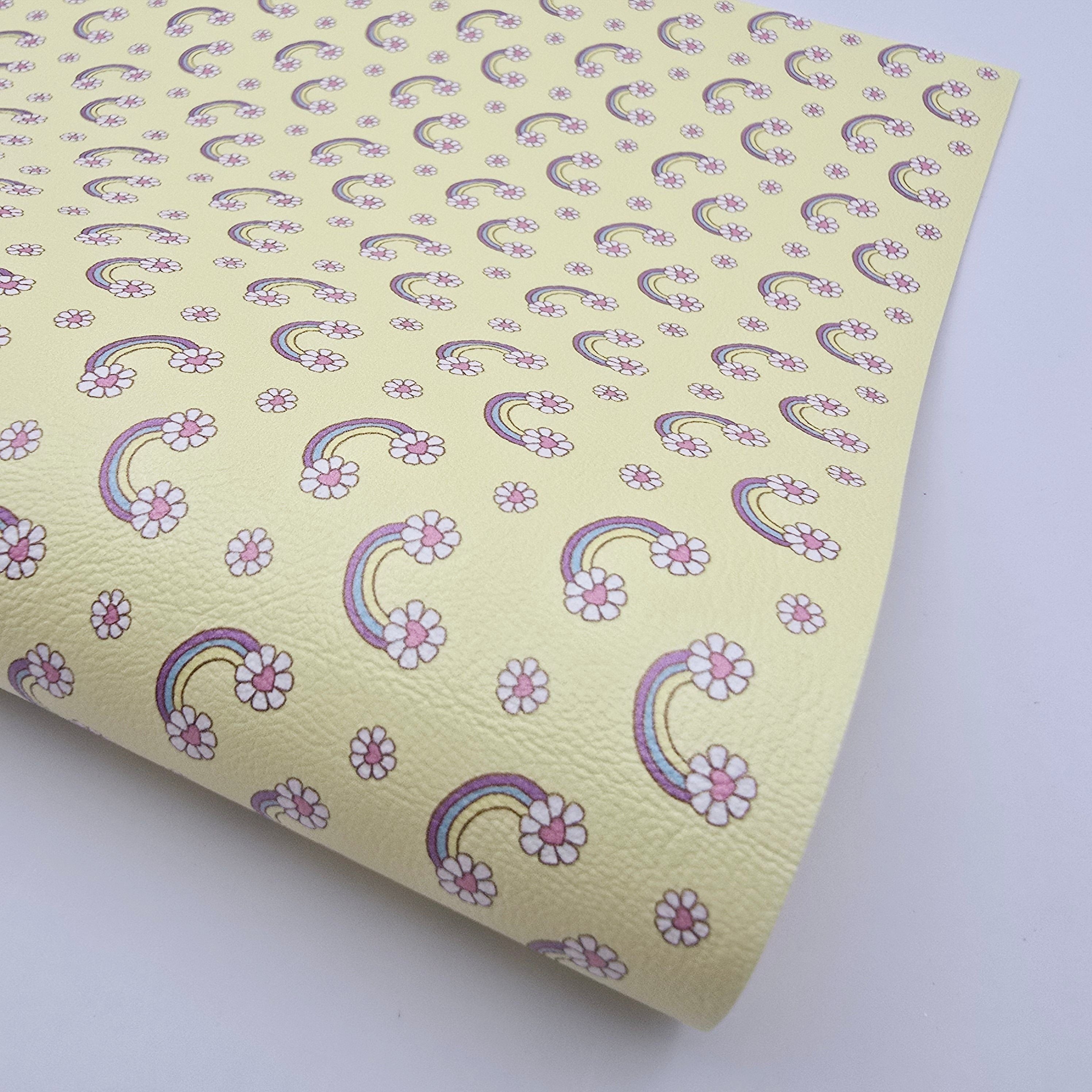 Sweet Daisy Rainbow Artisan Leatherette – Leatherette Lane