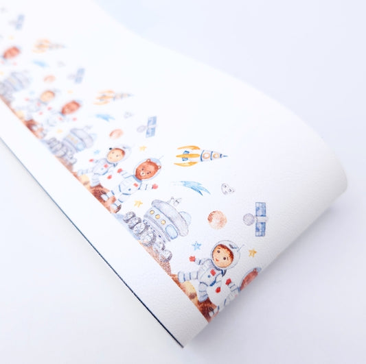 Out in Space Leatherette Fabric Roll