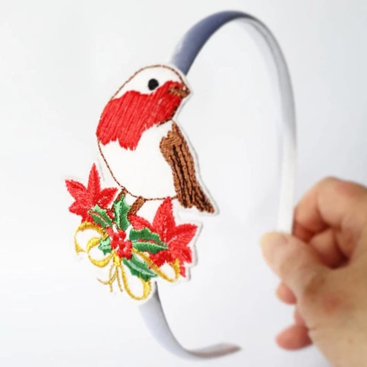 Red Robin Embroidered Slider