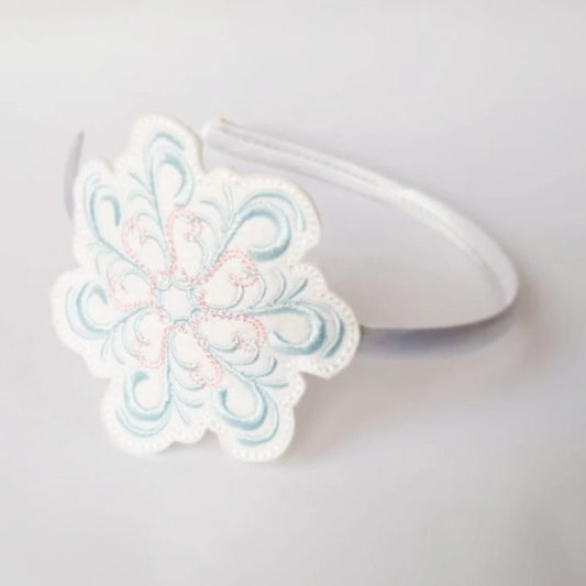 Snowflake Embroidered Slider