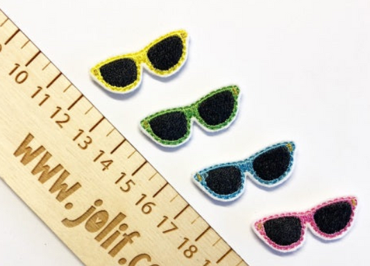 Sunglasses feltie in 3 Sizes| Digital Embroidery File