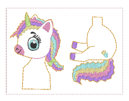 Unicorn Peekabum | Digital Embroidery File