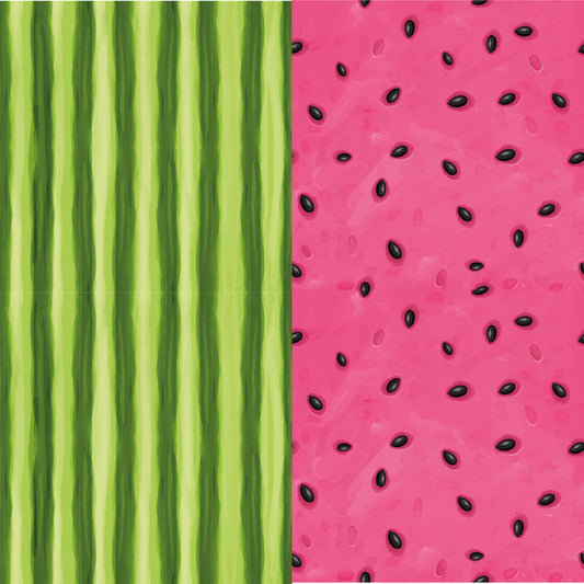 Watermelon Seeds & Stripes Artisan Leatherette