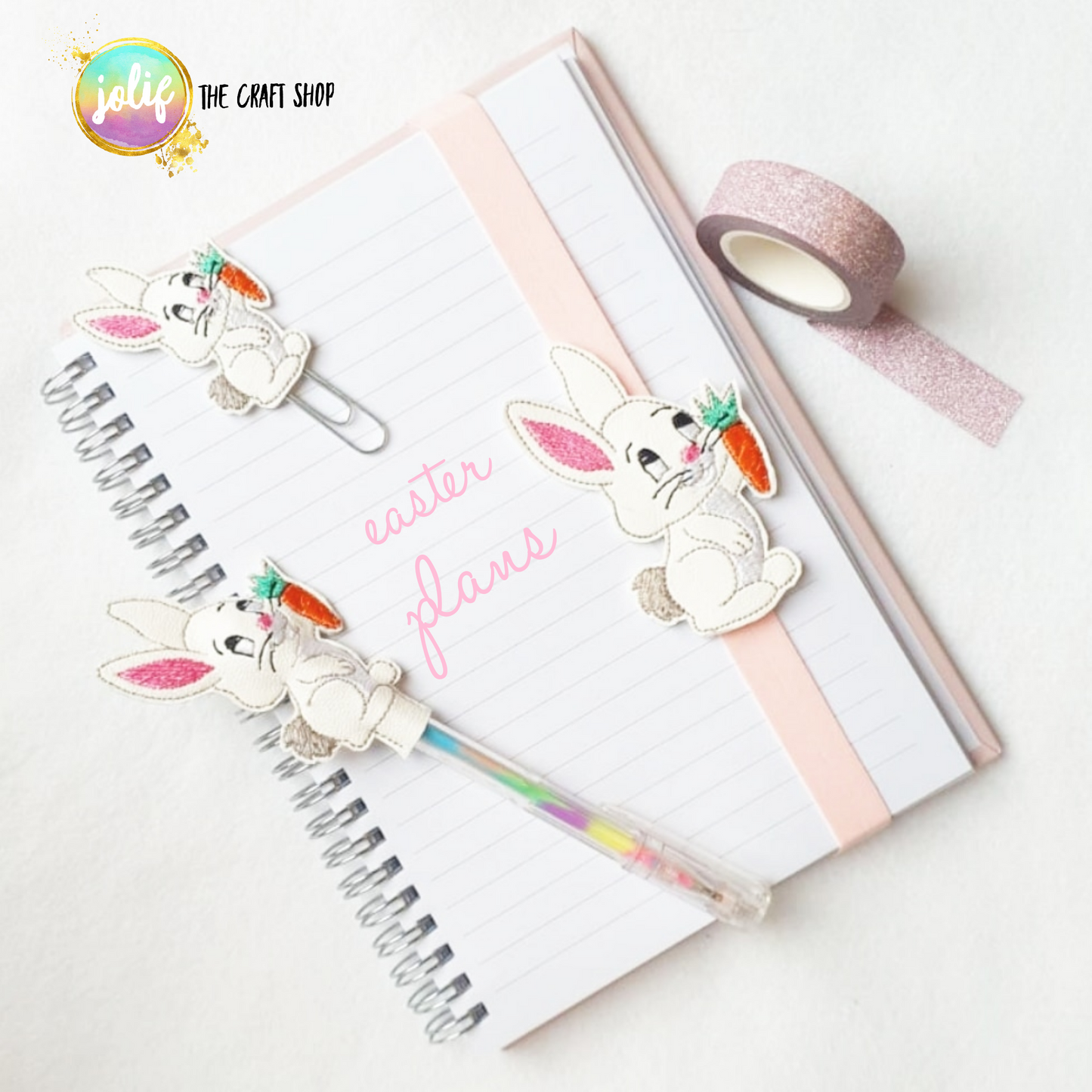 Easter Plans Embroidered Planner Accessories