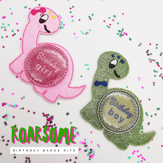 Roarsome Dinosaur Birthday Badge Kits
